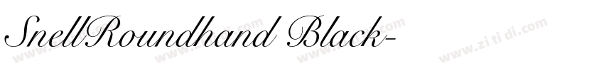 SnellRoundhand Black字体转换